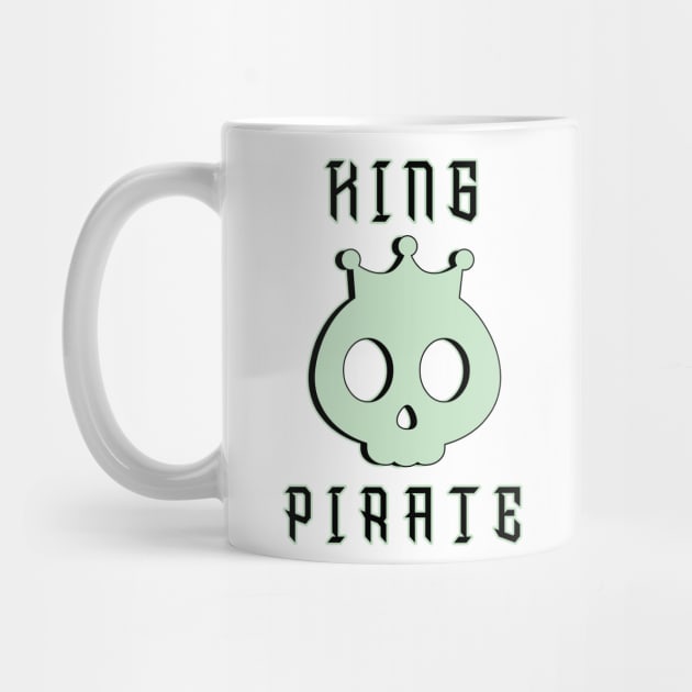 King Pirate Skull - Rule the Seas with Royal Authority by Salaar Design Hub